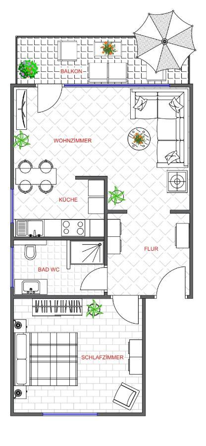 Traumhafte Kurstadt Apartment Moderne 2Zkb Balkon-Parkplatz 7-24 Check-In バートナウハイム エクステリア 写真